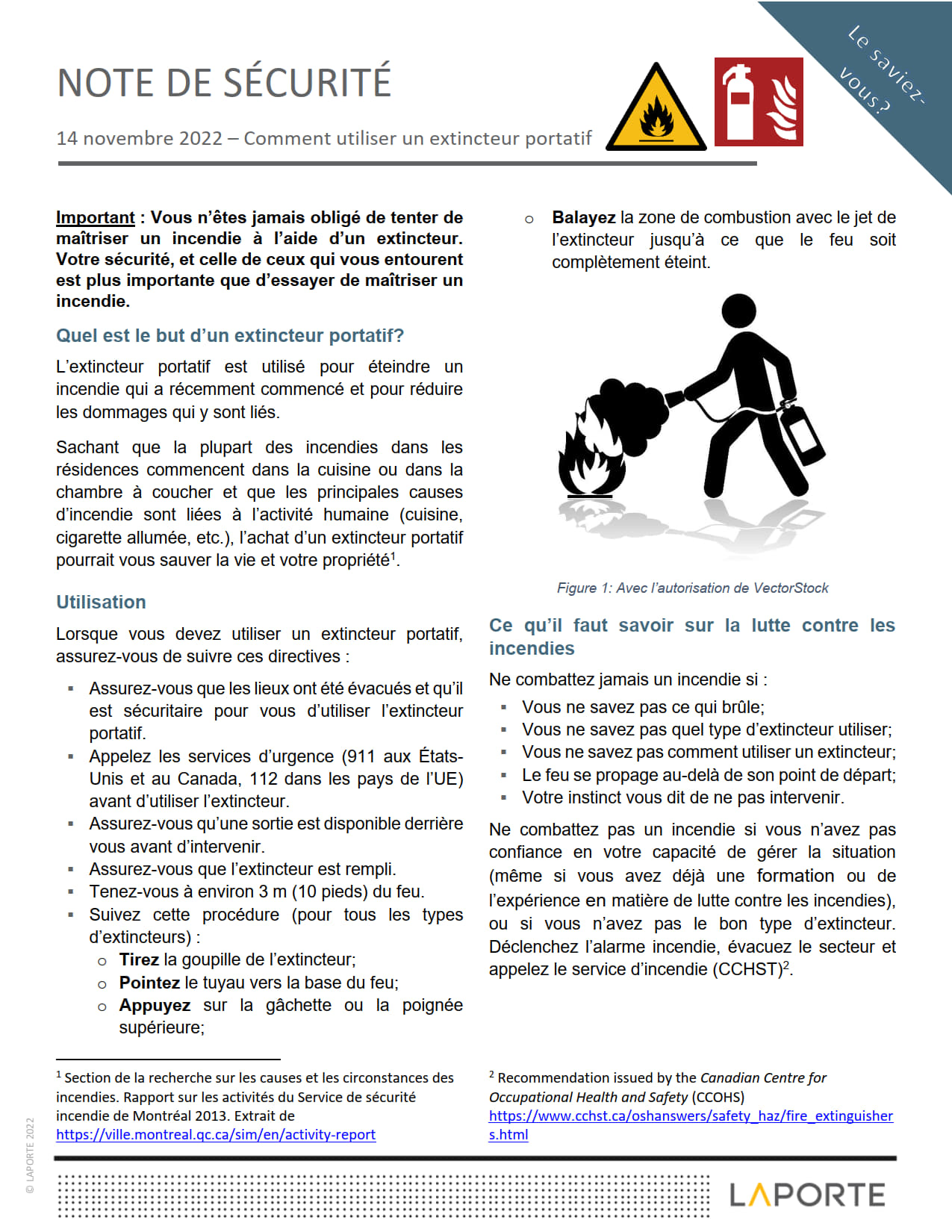 Comment utiliser un extincteur portatif partie 3 laporte consultants